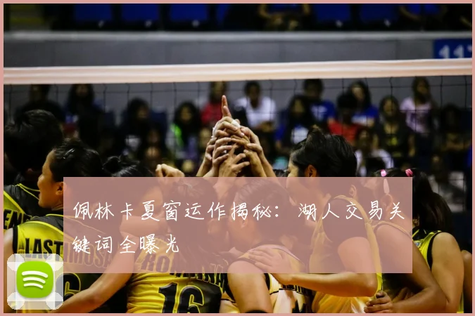 佩林卡夏窗运作揭秘:湖人交易关键词全曝光